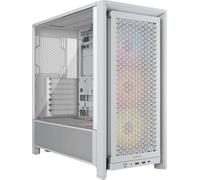 Corsair FRAME 4000D RS White Tempered Glass Modular ARGB Mid-Tower ATX