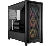 CORSAIR FRAME 4000D RS ARGB Modular Mid-Tower ATX PC Case - High Airflow, 3x Pre-Installed RS ARGB Fans, InfiniRail Fan Mounting System, ASUS BTF