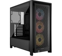 CORSAIR FRAME 4000D RS ARGB Modular Mid-Tower ATX PC Case - High Airflow, 3x Pre-Installed RS ARGB Fans, InfiniRail™ Fan Mounting System, ASUS BTF, MSI Project Zero, Gigabyte Project Stealth - Black