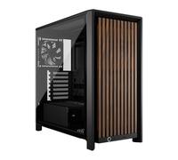 CORSAIR FRAME 4000D Wood RS Chassis, Black, Mid Tower, 3 x RS120 PWM Fans, USB-C