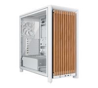 CORSAIR FRAME 4000D Wood RS Chassis, White, Mid Tower, 3 x RS120 PWM Fans, USB-C