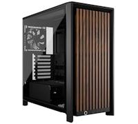 CORSAIR FRAME 4000D WOOD RS Modular Mid-Tower ATX PC Case - Wood Front Panel, 4x RS120 PWM Fans Included, InfiniRail Fan Mount System, Reverse GPU Anti-Sag and Motherboard Support - Black/Walnut