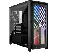 CORSAIR FRAME 4000X RS Modular Mid-Tower ATX PC Case - Black | RGB Front Panel, 4x RS120 PWM Fans Included, InfiniRail Fan Mount System, Reverse GPU Anti-Sag and Motherboard Support