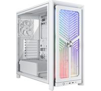 CORSAIR FRAME 4000X RS Modular Mid-Tower ATX PC Case - White | RGB Front Panel, 4x RS120 PWM Fans Included, InfiniRail Fan Mount System, Reverse GPU Anti-Sag and Motherboard Support