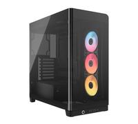 CORSAIR FRAME 4500X RS-R ARGB Panoramic Glass Mid-Tower PC Case - InfiniRail Mounting System, Fits Dual 360mm Radiators, GPU Anti-Sag, 3x RS120R Fans Included - Black