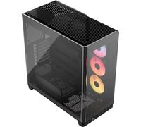 CORSAIR FRAME 4500X RS-R ARGB Panoramic Glass Mid-Tower PC Case - InfiniRail Mounting System, Fits Dual 360mm Radiators, GPU Anti-Sag, 3x RS120R Fans Included - Black