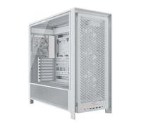 Corsair FRAME 5000D RS Mid Tower Chassis, White, TG Window, 4 x 140mm PWM Fans,