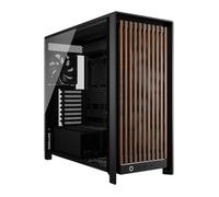 CORSAIR FRAME 5000D WOOD RS Mid-Tower ATX PC Case - Solid Wood Airflow Panel, 3x Pre-Installed Fans, Modular Customisation, Spacious Interior, GPU Anti-Sag - Black/Walnut