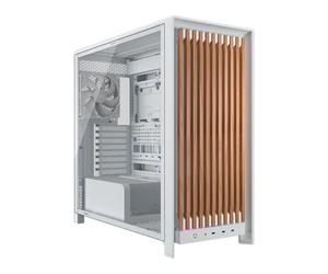 CORSAIR FRAME 5000D WOOD RS Chassis, Mid Tower, White/Oak, 2x 200mm + 1x 140mm F