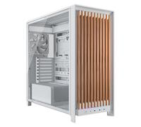 CORSAIR FRAME 5000D WOOD RS Mid-Tower ATX PC Case - Solid Wood Airflow Panel, 3x Pre-Installed Fans, Modular Customisation, Spacious Interior, GPU Anti-Sag - White/Oak