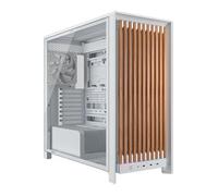 CORSAIR FRAME 5000D WOOD RS Mid-Tower ATX PC Case - Solid Wood Airflow Panel, 3x Pre-Installed Fans, Modular Customisation, Spacious Interior, GPU Anti-Sag - White/Oak