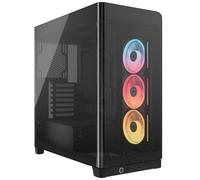 Corsair FRAME iCUE LINK 4500X LX-R RGB Panoramic Glass Mid-Tower PC Case - Black - CC-9011316-WW
