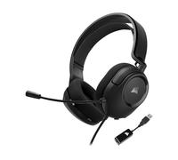 Corsair HS35 Surround v2 Multiplatform Wired Gaming Headset - Dolby 7.1 - Flexible Omni-Directional Microphone - Universal 3.5mm Connection - PC, Mac, PS5, PS4, Xbox, Nintendo Switch, Mobile - Carbon