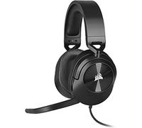 Corsair HS55 SURROUND Lightweight Multiplatform Wired Gaming Headset - Dolby 7.1 Surround Sound - iCUE Compatible - PC, Mac, PS5, PS4, Xbox, Nintendo Switch, Mobile - Carbon