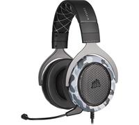 Corsair HS60 HAPTIC Stereo Gaming Headset with Haptic Bass (Haptic Bass powered by Taction Technology, Plush Memory Foam Ear Cups, Custom-Tuned 50mm
