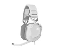 Corsair HS80 RGB USB Premium Gaming Headset with Dolby Audio 7.1 Surround Sound (Broadcast-Grade Omni-Directional Microphone, Memory Foam Earpads, High-Fidelity Sound, Durable Construction) White