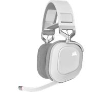 CORSAIR HS80 RGB WIRELESS Premium Gaming Headset with Spatial Audio - White (EU) WHITE