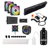 Corsair Hydro X Series iCUE XH303i RGB PRO Custom Cooling Kit (Hardline CPU Cooling Loop, CPU Water Block, Compact Pump/Reservoir Combo, Radiator, 3x RGB Fans, iCUE Software Control) Black