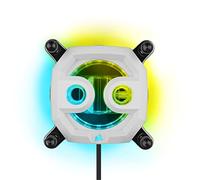 Corsair Hydro X Series XC7 RGB PRO CPU Water Block for Intel LGA 1700, 1200, 115X and AMD Socket AM4 (Copper Cold Plate, 110 MicroCooling Fins, 5V ARGB Motherboard Adapter Cable Included) White, CX-9010016-WW