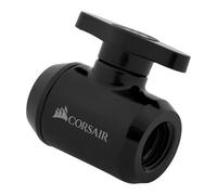 Corsair Hydro X Series XF Ball Valve, Black, Brass, G1/4" BSPP, with Two-Stage S