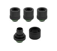 Corsair Hydro X Series XF Black Compression 10/13mm (3/8" / 1/2") ID/OD Fittings - Four Pack