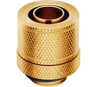 Corsair Hydro X Series XF Compression 10/13 mm (3/8 Inch or 1/2 Inch) ID/OD Fittings, Four Pack (G1/4 Inch BSPP Port Threads, Solid Brass Durability, Compatible with Additional Hydro X Adapters) Gold