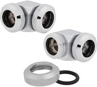 Corsair XF Hardline 90 Angled 12mm Chrome Fitting - Twin Pack (CX-9052021-WW)