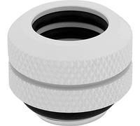 Corsair Hydro X Series XF Hardline 12mm OD Fittings, Four Pack (G1/4 Inch BSPP Port Threads, Solid Brass Durability, Double O-Ring Design, Compatible with Additional Hydro X Adapters) White