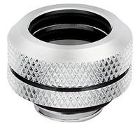 Corsair Hydro X Series XF Hardline 14mm OD Fittings, Four Pack (G1/4 Inch BSPP Port Threads, Solid Brass Durability, Double O-Ring Design, Compatible with Additional Hydro X Adapters) Chrome