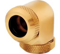 CORSAIR Hydro X Series XF Hardline 90° 12mm OD Fitting Twin Pack - Gold GOLD