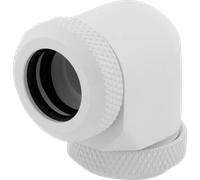 CORSAIR Hydro X Series XF Hardline 90° 12mm OD Fitting Twin Pack - White WHITE