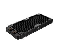 CORSAIR Hydro X Series XR5 240mm V2 Custom Cooling Radiator - Compatible with iCUE LINK Fans, 2x120mm Fan Mounts, Screw Protection Plates, G1/4” Threads - Black
