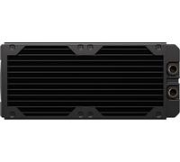 CORSAIR Hydro X Series XR5 240mm V2 Custom Cooling Radiator - Compatible with iCUE LINK Fans, 2x120mm Fan Mounts, Screw Protection Plates, G1/4” Threads - Black