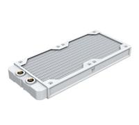 CORSAIR Hydro X Series XR5 240mm V2 Custom Cooling Radiator - Compatible with iCUE LINK Fans, 2x120mm Fan Mounts, Screw Protection Plates, G1/4” Threads - White