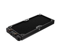 CORSAIR Hydro X Series XR5 280mm V2 Custom Cooling Radiator - Compatible with iCUE LINK Fans, 2x140mm Fan Mounts, Screw Protection Plates, G1/4” Threads - Black