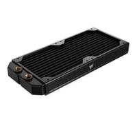 CORSAIR Hydro X Series XR5 NEO V2 240mm Custom Cooling Radiator - Compatible with iCUE LINK Fans, 2x120mm Fan Mounts, Screw Protection Plates, G1/4” Threads - Black