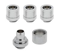 Corsair Hydro X Series XF Chrome Compression 10/13mm ID/OD Fittings - Four Pack