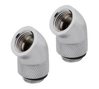 Corsair HYDRO X Series 45° Rotary Bits - Chrome (Pack of 2)