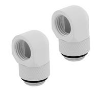 CORSAIR Hydro X XF White Brass G1/4" 90° Rotary Adapter Fitting