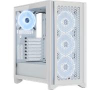 CORSAIR iCUE 4000D RGB AIRFLOW QL Edition Mid-Tower ATX Case - True White WHITE