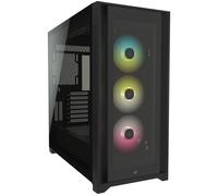 CORSAIR iCUE 5000X RGB ATX Mid-Tower PC Case - Black, Black