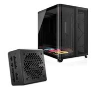 Corsair iCue Black Component Bundle - Air 5400 LX-R Case + RM1000e PSU