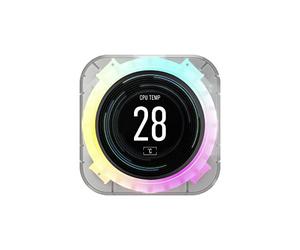 Corsair iCUE ELITE CPU Cooler LCD Display Upgrade Kit - Custom IPS LCD Screen, 24-Bit Colour Depth, 16.7 Million Colours, 24 RGB LED Ring, iCUE Software Compatible - Ice