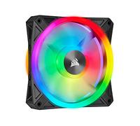 Corsair iCUE QL120 RGB, 120 mm RGB LED PWM Fan (34 Individually Addressable RGB LEDs, Speeds Up to 1,500 RPM, Low-Noise) Single Pack - Black