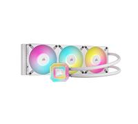 Corsair iCUE H150i ELITE CAPELLIX XT Copper Liquid CPU Cooler - Three AF120 RGB ELITE Fans - 360mm Radiator - Intel® LGA 1700, 1200, 115X, 2066, AMD® AM5, AM4 - Included iCUE COMMANDER CORE - White