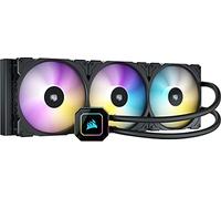 Corsair iCUE H170i ELITE CAPELLIX Liquid CPU Cooler (33 Ultra-Bright CAPELLIX RGB LEDs, 420 mm Radiator, Three 140 mm Corsair ML RGB Magnetic Levitation PWM fans, iCUE COMMANDER CORE Included) Black
