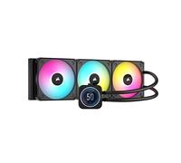 Corsair iCUE H170i ELITE LCD XT Liquid CPU Cooler - IPS LCD Screen - Three AF140 RGB ELITE Fans - 420mm Radiator - Fits Intel® LGA 1700, AMD® AM5, and More - Included iCUE COMMANDER CORE - Black