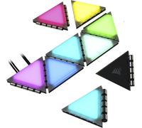 Corsair iCUE LC100 Case Accent Lighting Panels - Mini Triangle - 9X Tile Expans