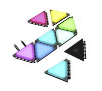 Corsair iCUE LC100 Case Accent Lighting Panels - Mini Triangle - 9X Tile Starter Kit (81 RGB LEDs with Light Diffusion, Simple Magnetic Attachment, iCUE Lighting Node PRO Included) Clear
