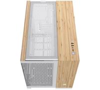 Corsair 2500X White/Bamboo Dual Chamber Tempered Glass Micro ATX PC Ca